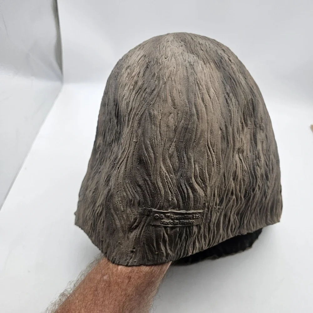 Star Wars Chewbacca Mask Lucasfilm Brown‎ Latex Adult Costume Made In Mexico